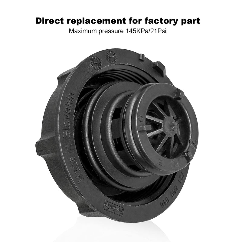 Engine Coolant Reservoir Cap Fits for Ford Mustang Gt F150 V6 V8 Lincoln MKZ 2015-2021 Escape 2013-2019 Land Rover Volvo 2020-2021 Coolant Overflow Caps Cold Case Radiator Cap Replacement DG93-8101-AA