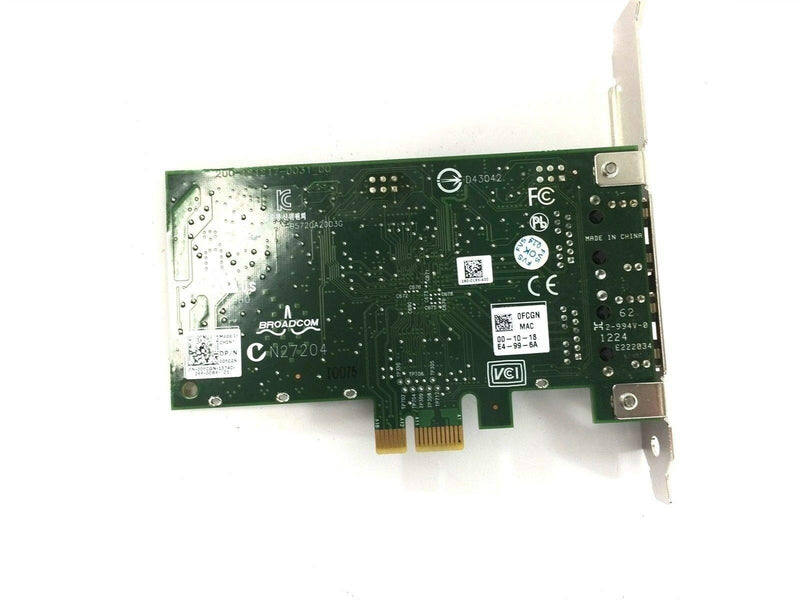 Dell Broadcom 5720 Dual-Port Low Profile Network Interface Card 540-BBGW