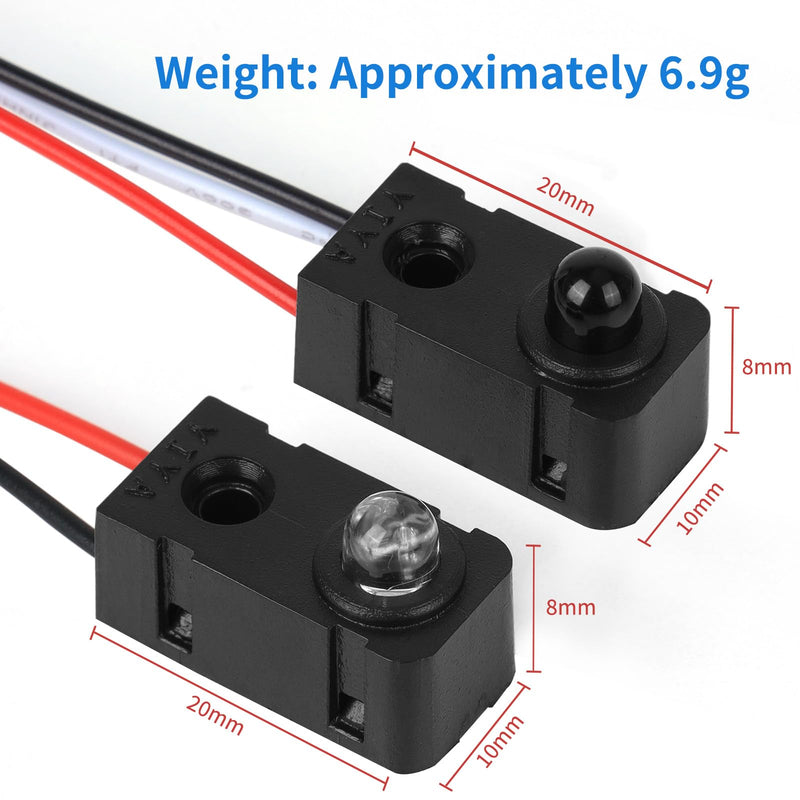 4PCS IR Break Beam Sensor 5MM LEDs Counting Module Split Through-Beam Photoelectric Switch for Apply Relay, K60, PLC, 51 microcontroller, STM32 etc,Cable Length 30cm,Test Distance 1M 4PCS