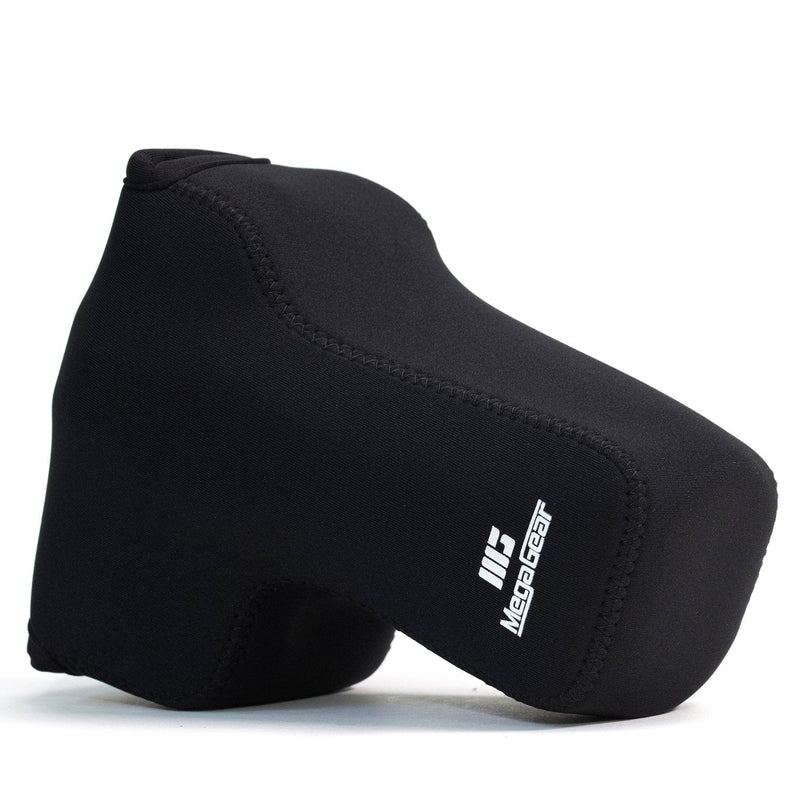 MegaGear MG1194 Ultra Light Neoprene Camera Case compatible with Canon EOS Rebel T8i, Kiss X10i, Rebel SL3, Kiss X10, Rebel SL2, Kiss X9, Rebel T7i, Kiss X9i (18-135 mm), 77D, 9000D, Rebel T6i - Black