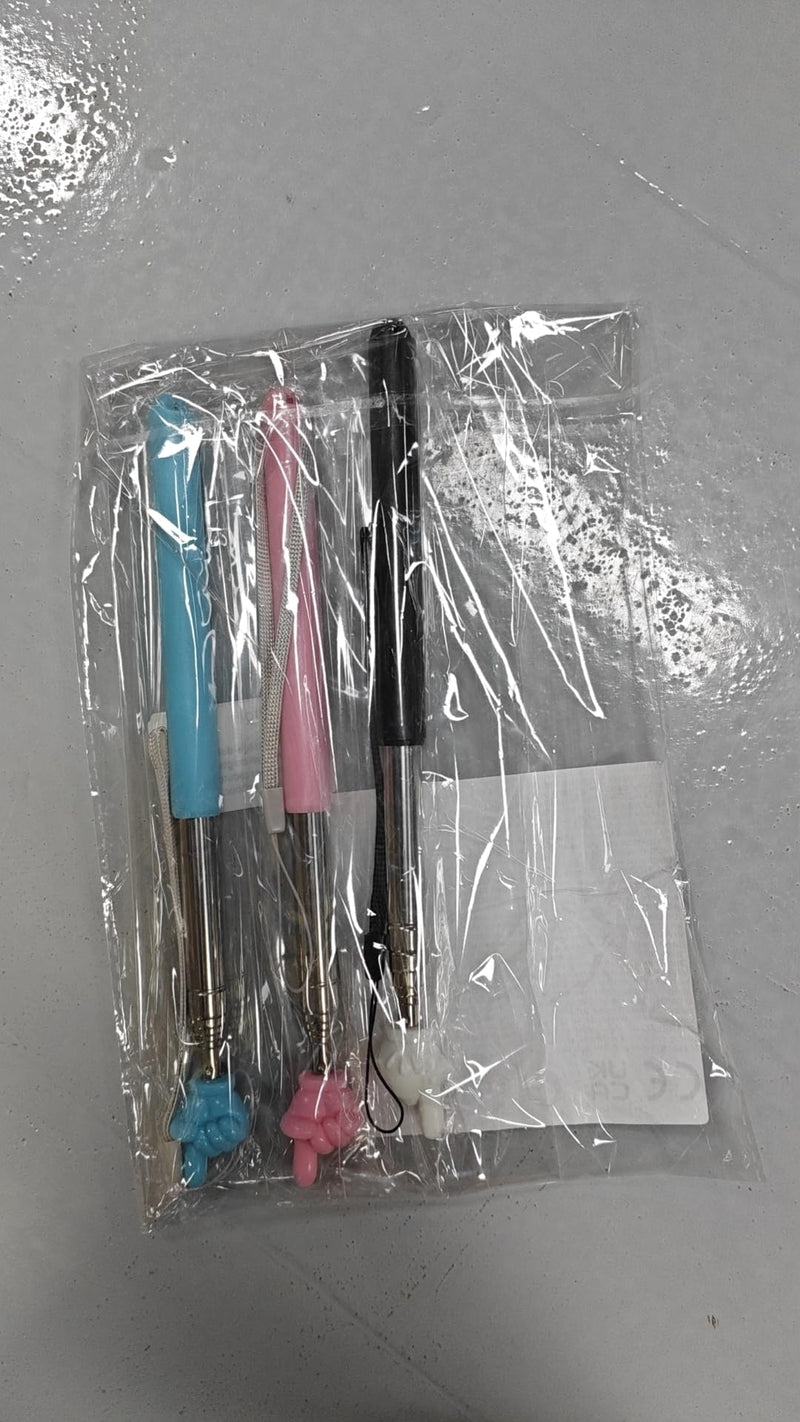 3Pcs Teacher Pointer Finger Telescopic Pointer Stick Hand Pointer with Lanyards, Extendable Pointer Teacher Pointers for Classroom Elementary School Teacher, Classroom Supplies (Black Pink Blue) New 3pcs