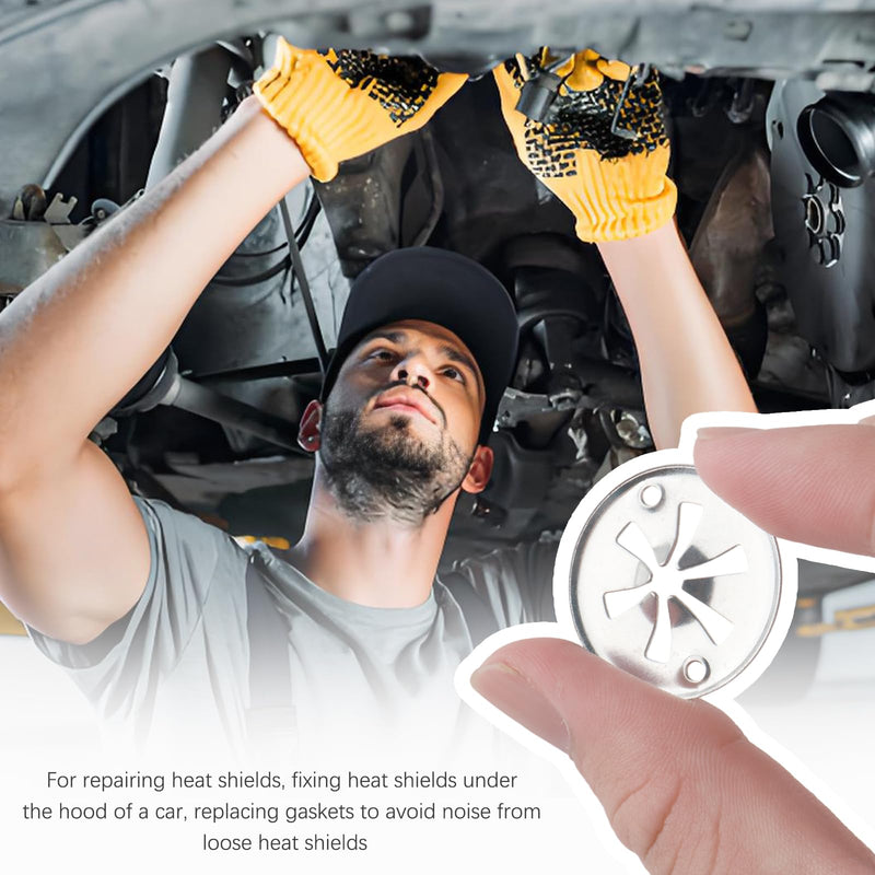 10PCS Car Heat Shield Repair Kit,Exhaust Heats Shields Clips Compatible with VW 1999-2006 Replacement OEM Number#N90796502,N90796501,Professional Heat Shield Automotive Clips