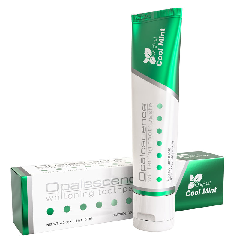 Opalescence Whitening Toothpaste Original Formula (Pack of 2) - Oral Care, Mint Flavor, Gluten Free - 4.7 Ounce - TP-5166-3. Includes Toothbrush- Developed by Leaders in Professional Whitening 5166-2T Mint-Original 4.7 Ounce (Pack of 2)