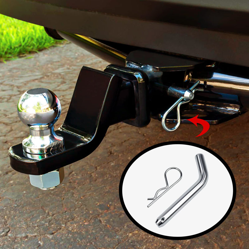Cenipar Trailer Hitch Pin & Clip with Grooved Head, 5/8-Inch Diameter, Fits 2 or 2-1/2-Inch Receiver 1