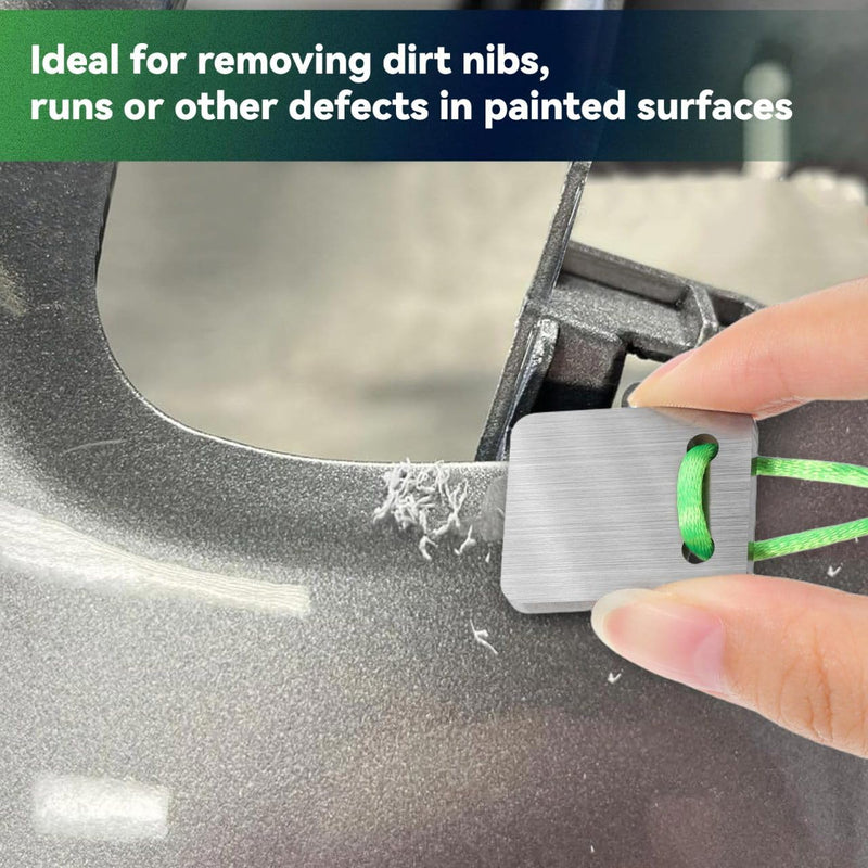 TEHAUX Automobile Spray Paint Point Repair Scraper - Carbide Spot Repair Scraper Tool Paint File for Edge Banding, Denibbing, and Spot Repair