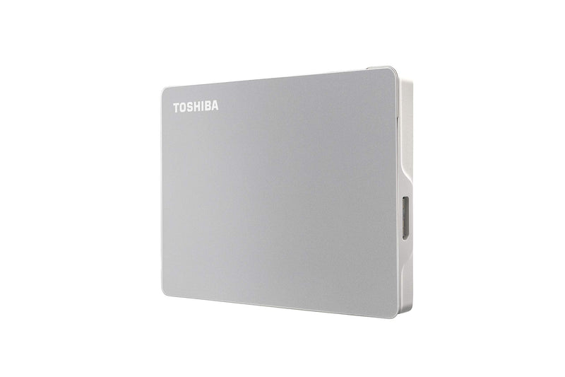 Toshiba Canvio Flex 1TB Portable External Hard Drive USB-C USB 3.0, Silver for PC, Mac, & Tablet - HDTX110XSCAA USB-C & USB 3.0