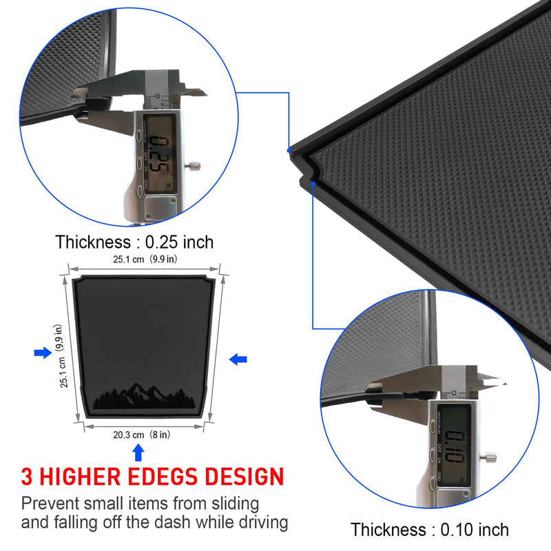 Dashboard Mats for Subaru Crosstrek Accessories 2023-2018, Forester 2019-2024, Impreza 2018-2023, Interior Non-Slip Dash Mat Pad Liner (Black) 2018+ black