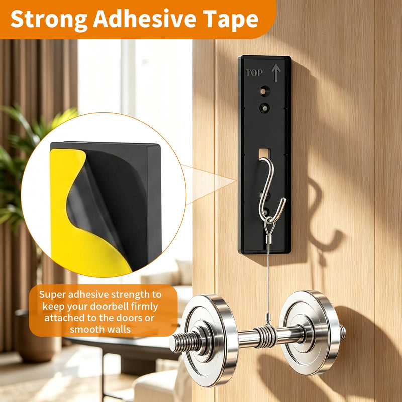 No Drill Doorbell Mounting Plate for Ring/Battery Doorbell 2K (2026 Model) | Strong Adhesive Mounting Bracket, Sturdy ABS Plastic, Easy Install Accessories Kit, Doorbell Camera Holder for Apartment Door