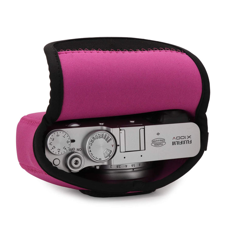 MegaGear Ultra Light Neoprene Camera Case compatible with Fujifilm X100V One Size Hot Pink
