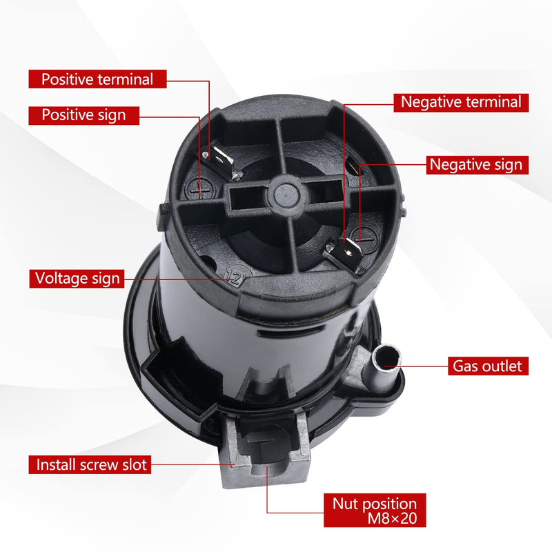12V Air Compressor, Air Pump for Horn, Super Loud Car Horn Compressor Kit for Any Vehicle Trucks Lorrys Cars Vans Trains Boats -Black