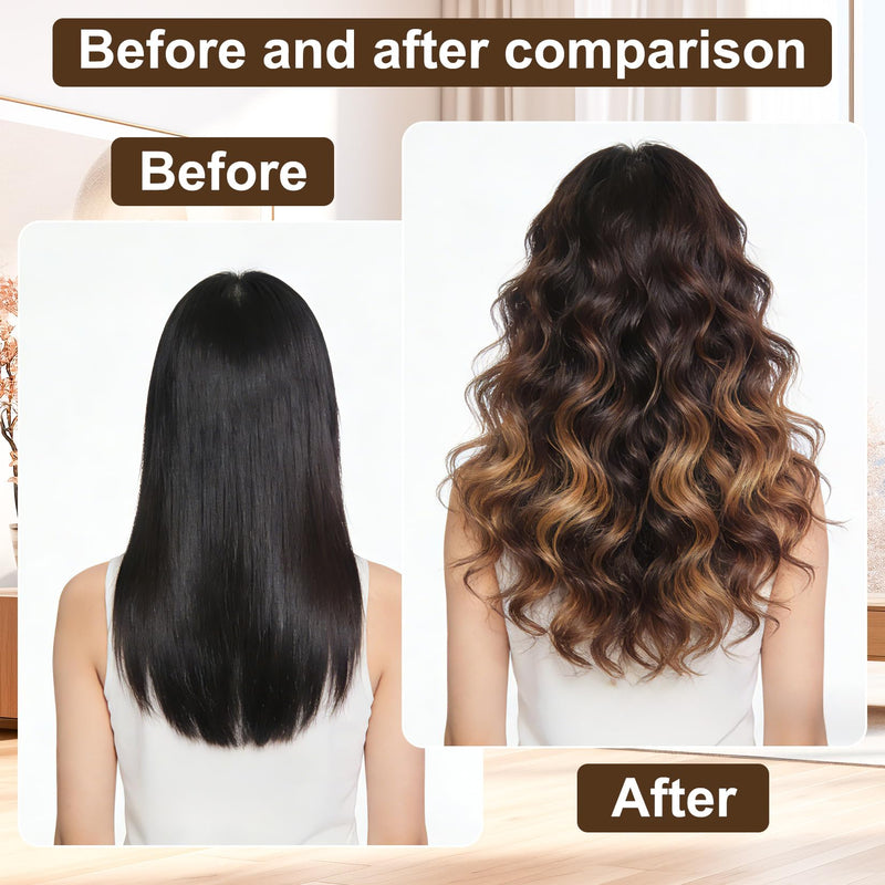 3 PcsHeatless Curlers Long Hairs, Heatless Curls, Overnight Blowout Rods Headband, No Heat Hair Curlers No Heat Overnight Curls, Heatless Curling Rods for DIY Hair Styling with 2 Hairpins