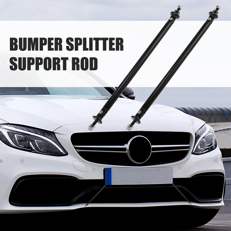 X AUTOHAUX 2pcs 200mm 7.87" Splitter Support Rods Adjustable Front Rear Bumper Lip Splitter Strut Rod Tie Support Bars Fit Most Vehicle Black