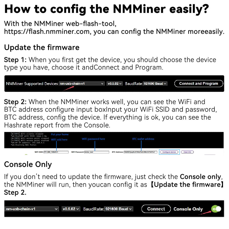 NM USB Chian ESP32 BTC Solo Lottery Miner with Ammeter Low Power USB A Interface Multiple Device 117KHs High Winning Probability WiFi Bluetooth LoRaWAN Development Board