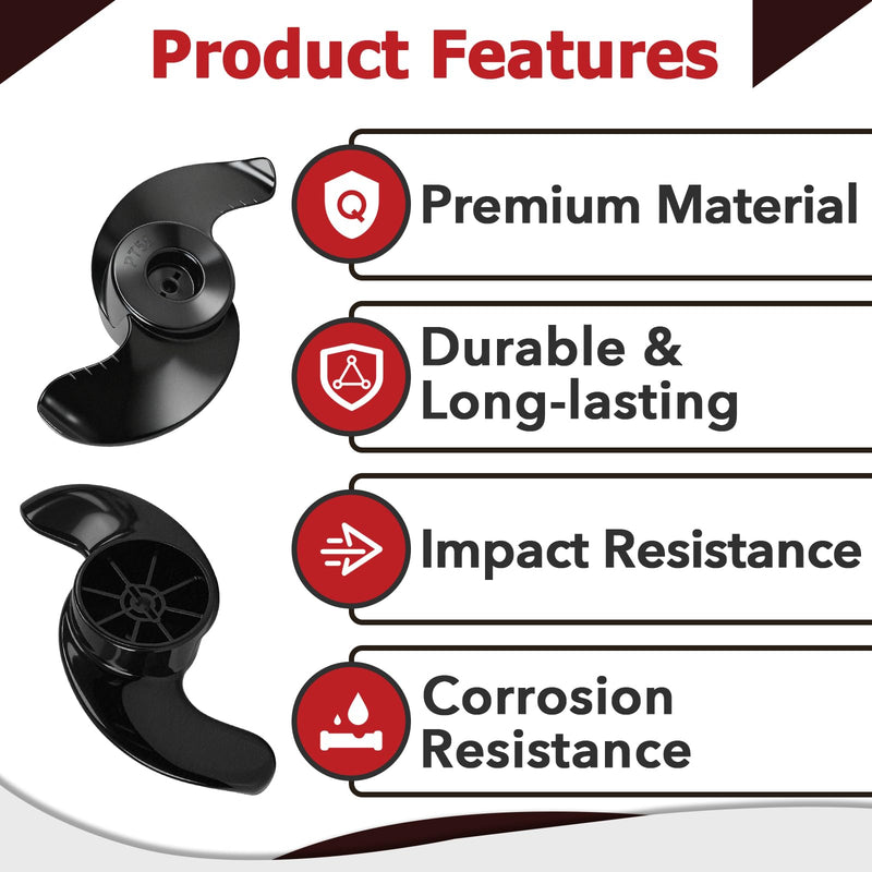 MKP-32 Trolling Motor Propeller Compatible with Minn Kota 3-5/8" Motor Diamete, Weedless Wedge 2 Prop Replacement for 80-202lb Thrust, Replace Part Number 2091160 1865017 1378131
