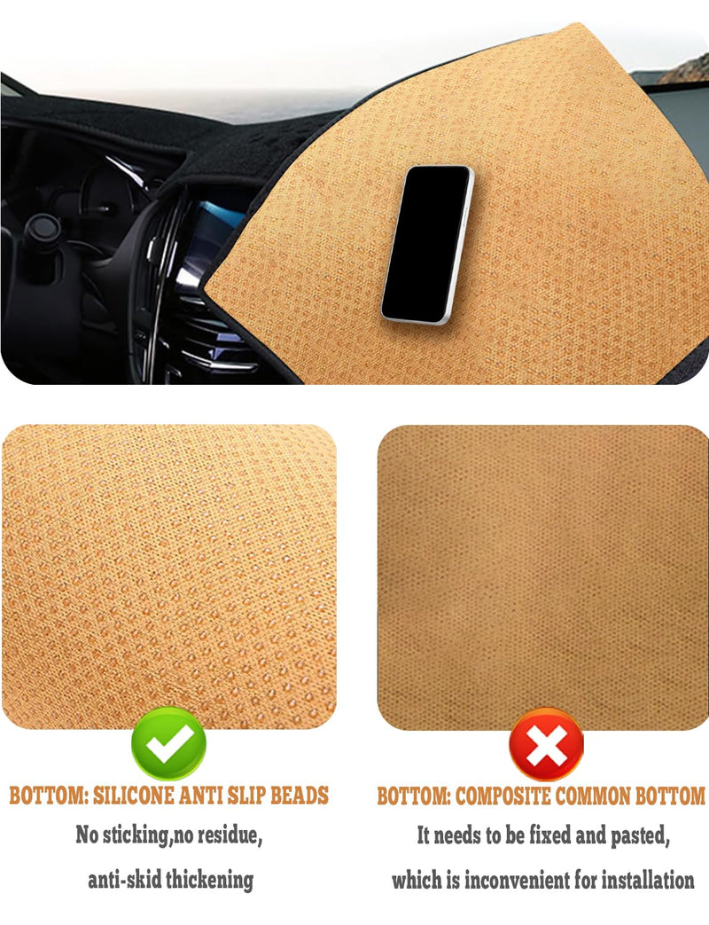 Car Dashboard Cover Dash Cover Mat Compatible with Acura TL 2004 2005 2006 2007 2008 Interior Car Dash Mat Dashboard Accessories for 04-08 Honda Acura Acura TL 2004-2008 Black