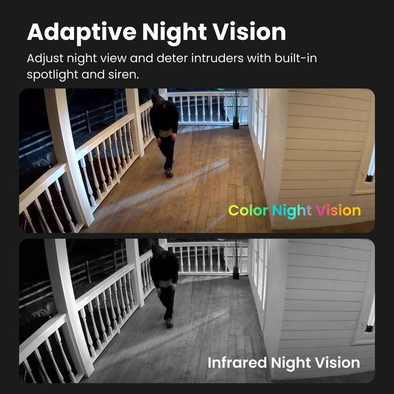 Security Cameras Wireless Outdoor, 2K Outside Camera for Home Security, Battery Camera, Magnetic Mount, AI Detection, Color Night Vision, Spotlight, Waterproof, 2.4GHz WiFi, Cloud & SD Storage 2K-2 Pack