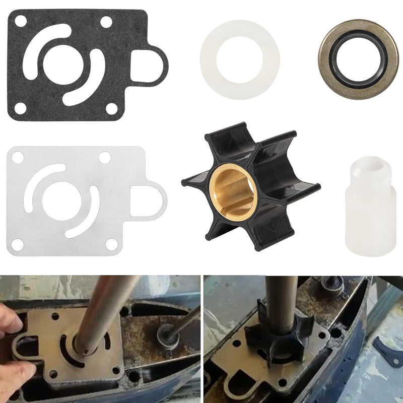 Water Pump Impeller Kit #12012 / FK1069 for Chrysler Force & Mercury 75-140 HP Outboards (1979-1989) – Full Impeller, Oil Seal & Hardware Rebuild Kit
