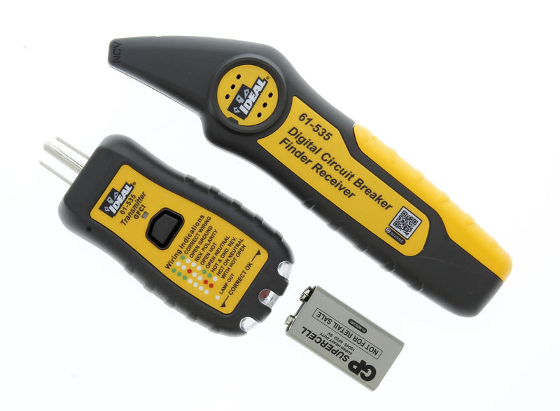Ideal Electrical 61-535 Digital Circuit Breaker Finder with Digital Receiver and GFCI Circuit Tester