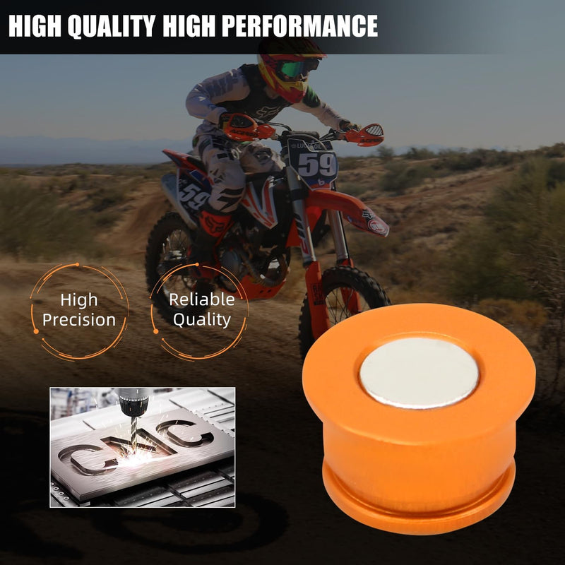 Motorcycle Odometer Magnet Kit Speedo Odometer Magnet for 125-530 EXC XC XCW XCF XCFW EXCF TPI SIX Days 2003-2023(Orange) Orange