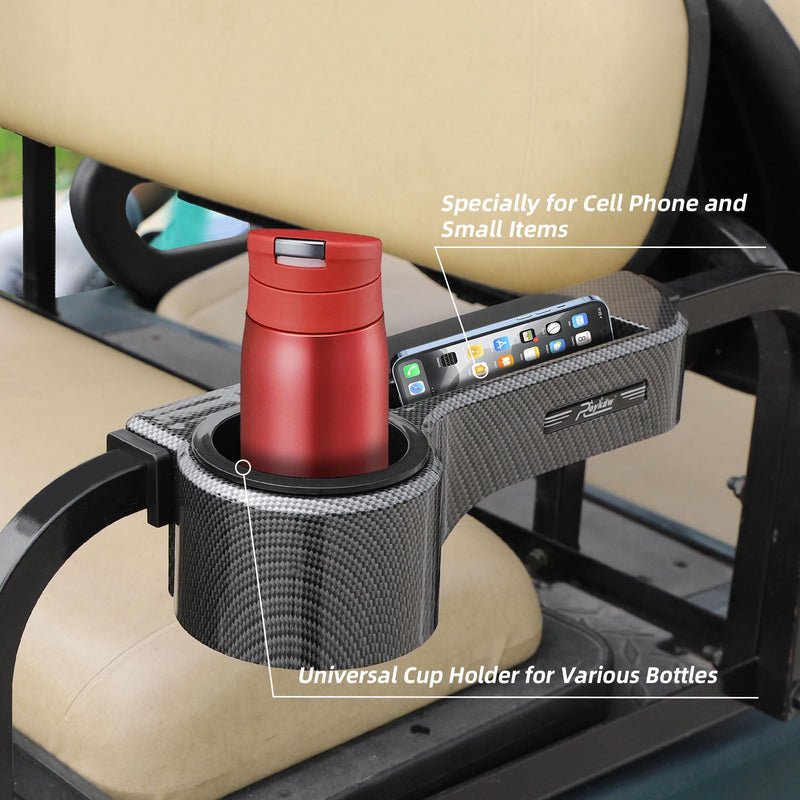Roykaw Golf Cart Magnetic Phone Holder Mount and Armrest with Cup Holder