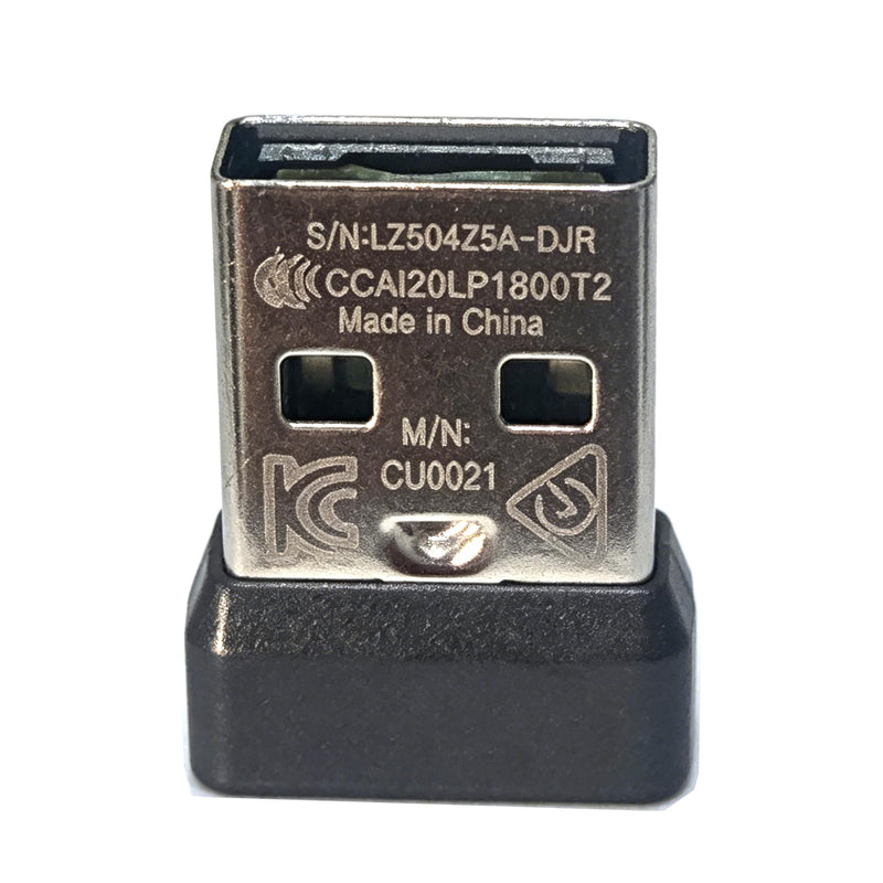 C-U0021 W126584295 Bolt USB-A Receiver, Wireless USB Dongle Compatible with All Devices with Green Lightning Bolt Logo, Connects Up to 6 Devices for Mouse and Keyboard