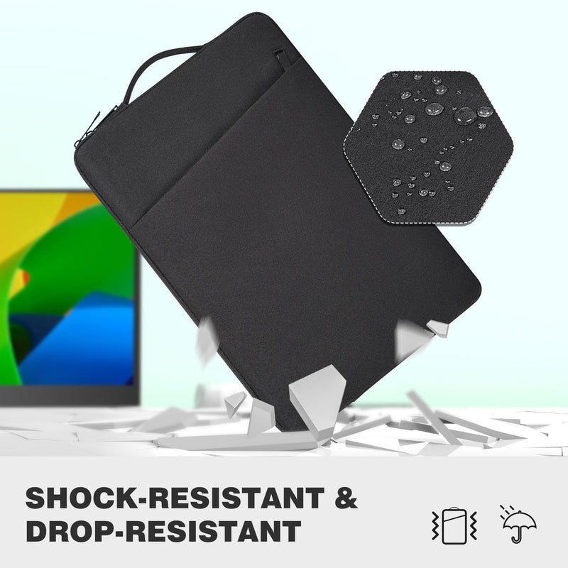  [AUSTRALIA] - Portable Monitor Case 15.6 Inch, Protective Carrying Sleeve for MNN ForHelp KYY ARZOPA InnoView VILVA COOLHOOD ViewSonic HotYeah UPERFECT KOORUI QQH Zenscreen 15.6" Portable Monitor Computer Bag,Black Black