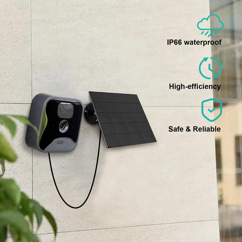 Solar Panel for Blink Camera, Solar Panel Compatible with Blink Outdoor 4th & 3rd Gen, XT XT2 Camera, Solar Panel for Blink Camera Outdoor with IP66 Waterproof, 6.23ft Charge Cable, 2 Pack