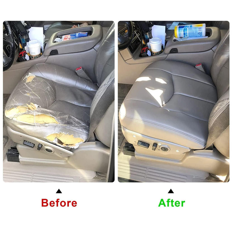 Priprilod #922 Gray Microfiber Leather Driver Side Bottom Replacement Seat Cover Compatible with Chevy Silverado Tahoe Suburban Avalanche GMC Sierra Yukon 2003 2004 2005 2006