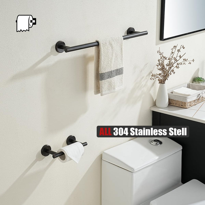 JQK Bronze Toilet Paper Holder, Double Post Pivoting Tissue Holder Wall Mount, 304 Stainless Steel Hold Mega Rolls, Oil Rubbed Bronze, TPH150-ORB 1 Pack