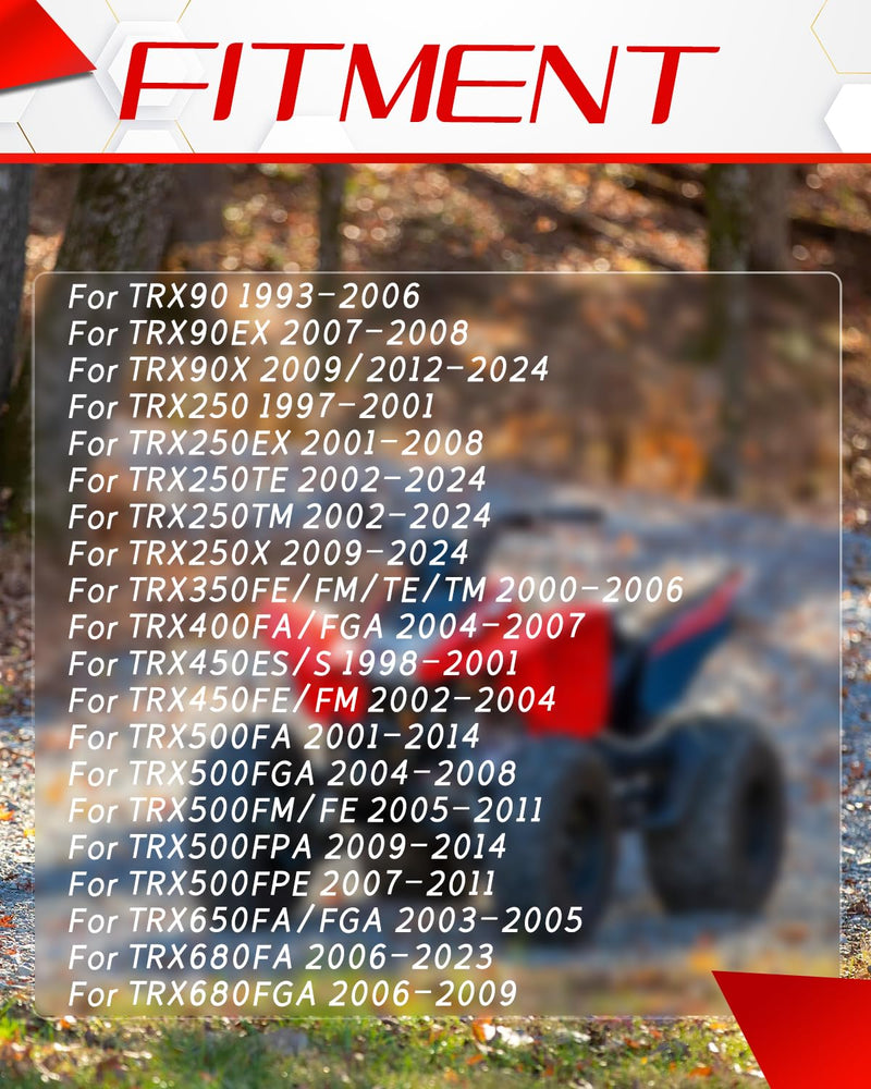 Gas Fuel Tank Cap Cover With Air Vent Hose for TRX90 TRX250 Recon TRX250EX Sportrax TRX350 TRX400 Rancher TRX450 TRX500 Foreman TRX650 TRX680 Rincon Dirt Pit Bike