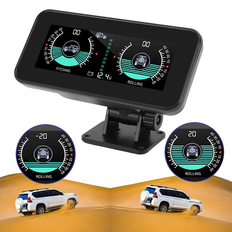 Car Inclinometer Car Tilt Gauge HUD Slope Meter,Universal Intelligent Car Inclinometer Tilt Gauge High Resolution HUD Digital Angle Slope Meter Car Slope Meter for Automobile
