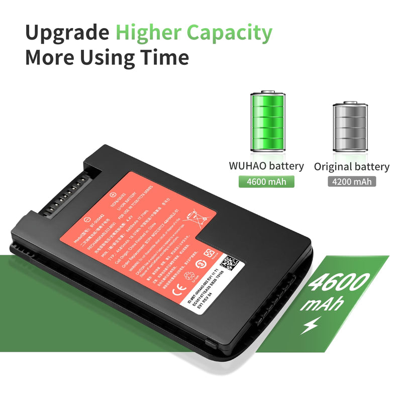 WUHAO Upgraded for Zebra TC53 TC58 TC78 Scanner Battery BT-000442 | for Zebra TC73 TC78 TC58E TC58AE TC5301 BTRY-NGTC5TC7-44MA-01 BT-000442-00 Barcode Scanner Battery