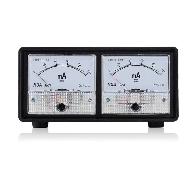 Nobsound 8-Pin Dual Bias Current Probes Tester Meter for EL34 KT88 6L6 6V6 6550 Vacuum Tube Amp Amplifier (2*Meter + 2*CT1-C, Cathode Current PRO Version)