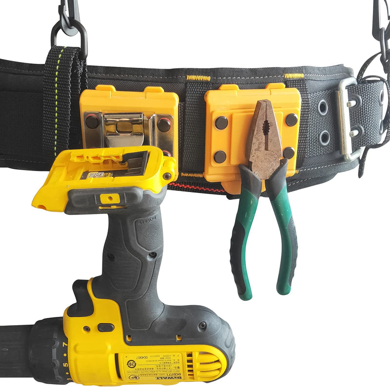 Magnet Tool Belt Clip,Magnetic Tools Holster for Tool Belt Clip on，Magnetic Tool Holder,Magnetic Tool Holder Clip on. yellow