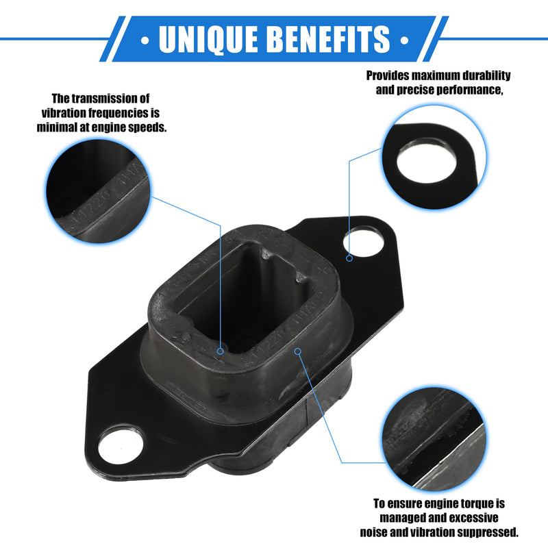 Transmission Mount Compatible for Nissan Versa 2012-2019, Anti Deform Rubber Black No.112201HA0B Mount Bracket