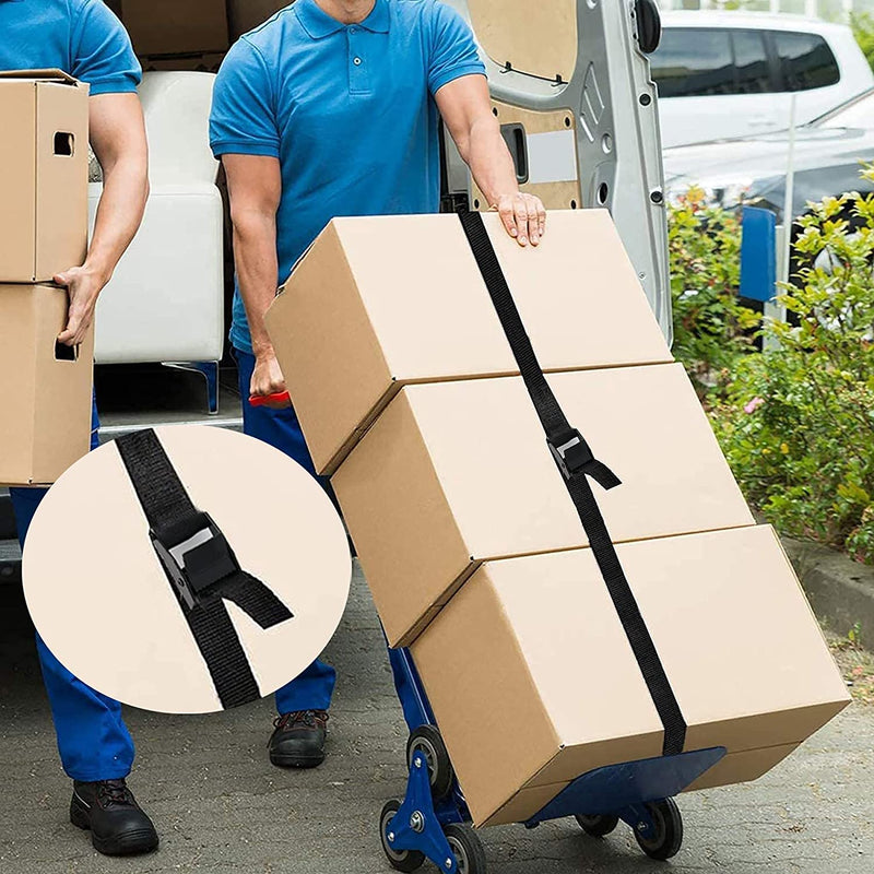 4 Pack Tie Down Strap,5ft x 1" Lashing Straps with Adjustable Buckle Heavy Duty Secure Straps up to 600 lbs for Cargo, Luggage, Bicycles, Motorcycles, Truck, SUV, Car Roof Rack, Canoe 5ft Black