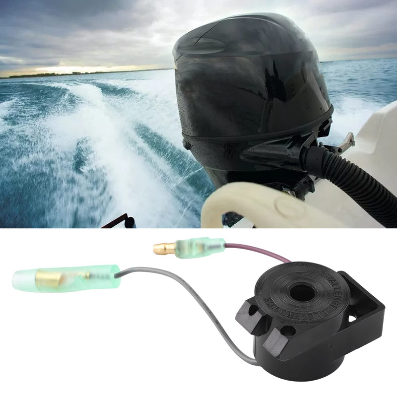 KIMISS Electronic Buzzer Alarm Sounder Boat Warn Alarm Outboard Alarm Buzzer Audio Warn Alarm Remote Control Box Outboard Engine Alarm Single and Double Key Panel