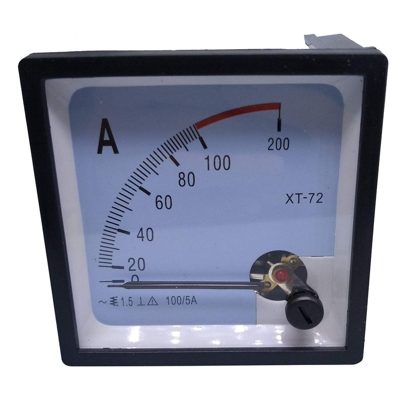 AC 0~100A Analog AMP Current Panel Meter Ammeter XT-72 and Current Transformer