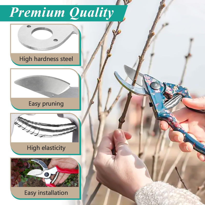 2 Pcs Hand Pruner Replacement Kit (2/3-1) for Felco Pruners Models: F2, F4 &F11 - Spare Blade, Spring & Adjustment Key for Garden Pruning Shears & Bypass Clippers 2 Packs