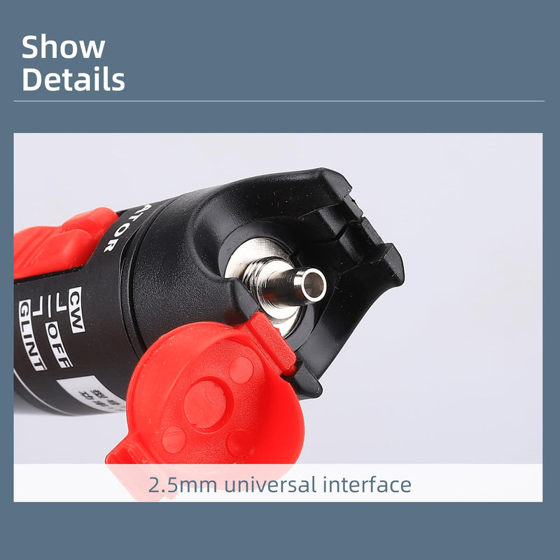 Aluminum Pen Type Fiber Optical Cable Source Tester VFL Visual Fault Locator Kit with FC SC ST 2.5mm Adapters vfl-50 1