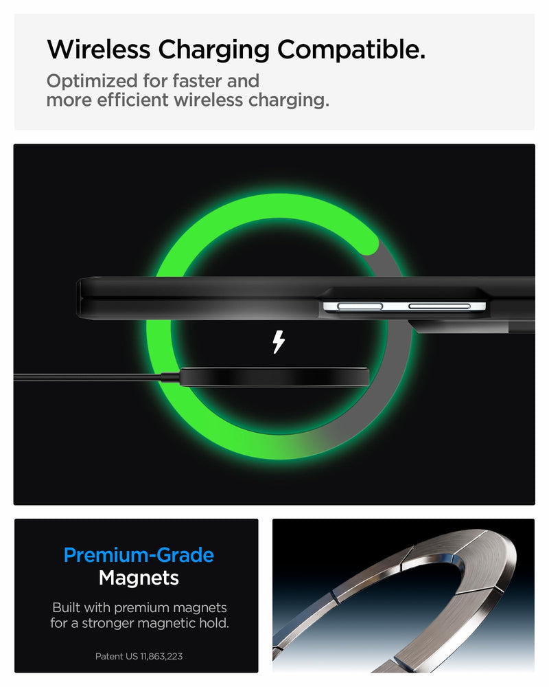 Spigen Tough Armor Pro MagFit for Galaxy Z Fold 8 Ultra Case, Black | Full Hinge Protection, Air Cushion Tech, Camera Plateau Protection, Compatible with MagSafe, Military Grade Drop Protection