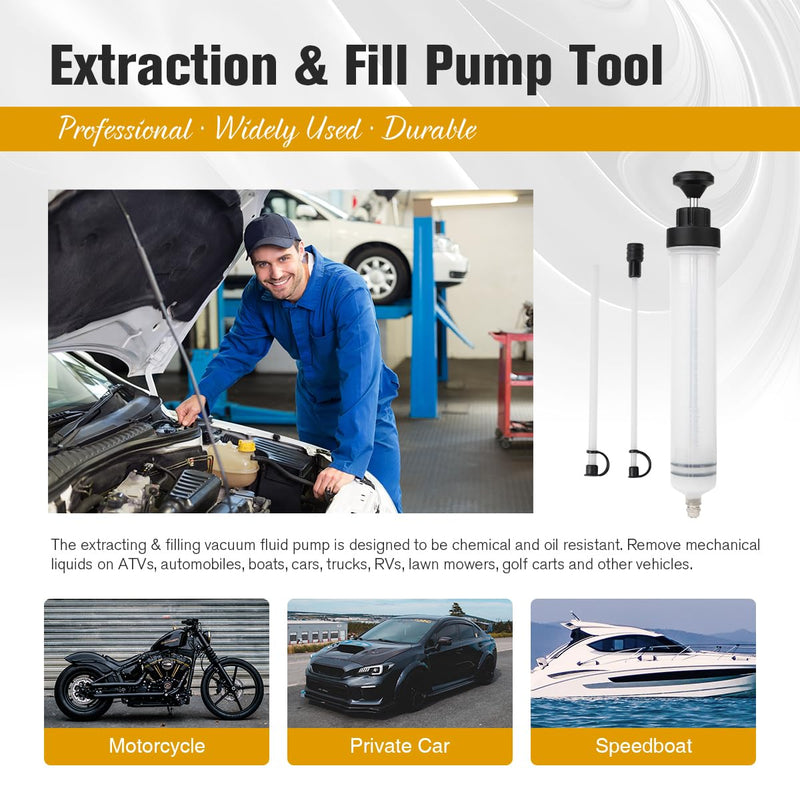 Fluid Extractor, Automotive Fluid Extractor Pump Manual Fuel Suction & Filler, Efficient Oil Extractor Pump for Fluid Extraction (500CC 500CCnew style