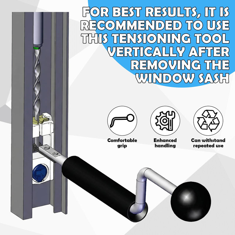 Tilt Window Tension Tool Heavy-Duty Window Service Tension Tool for Engage Tighten or Replace the Balance into the Proper Engage Shoe