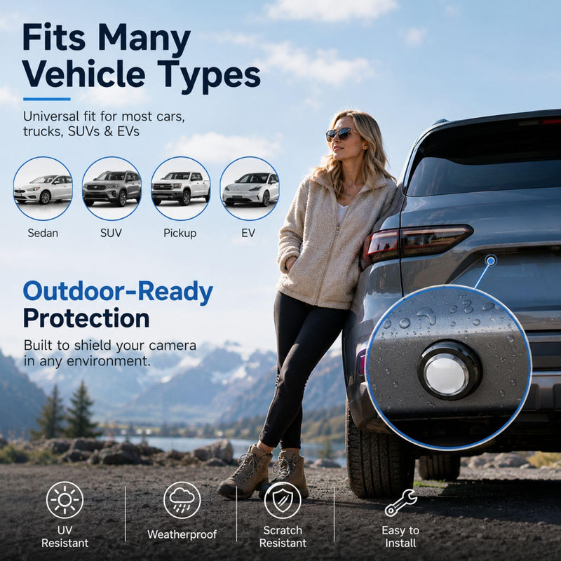 10 PCS Car Camera Lens Protector, Backup Camera Lens Cover with Clear Visibility, Protective Film for Car Cameras, Rain Protection Solution