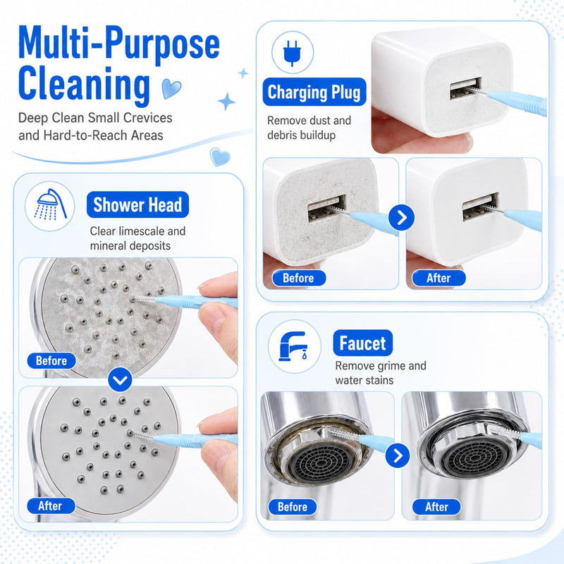 15 Pcs Anti-Clogging Phone Mini Brushes, Phone Charging Port Cleaning Kit | USB C Ports Cleaning Tool, Phones Speaker Cleaners, for Speaker and Receiver