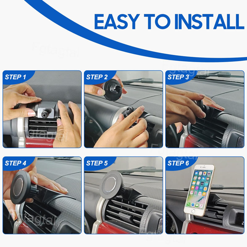 Car Phone Mount Compatible with Toyota FJ Cruiser 2007-2017 Center Console Air Outlet Cell Phone Holder Cell Phone Mobile Cradles Handsfree Air Vent Phone Stand, Style E