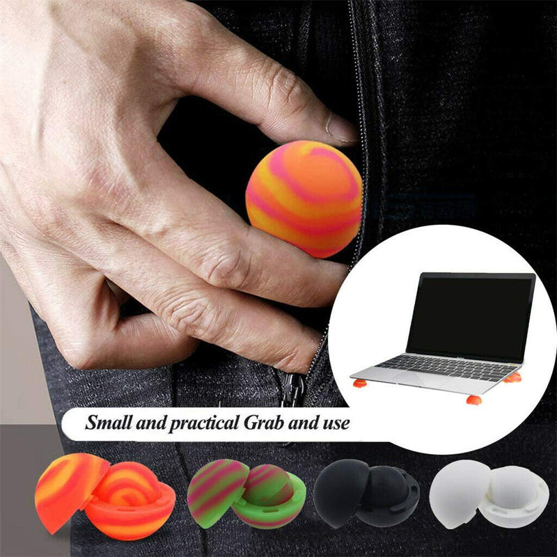 Arinda Laptop Cooling Pads Ball Cooler Universal Practical Notebook Skidproof Ball Yellow