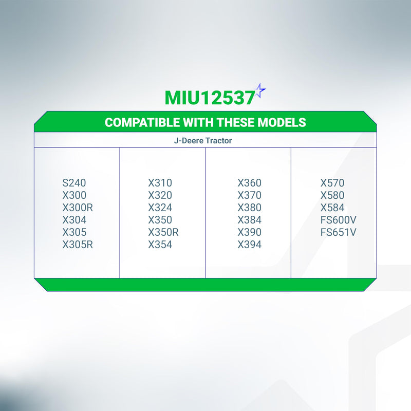 BlueStars MIU12537 Starter Solenoid - Compatible with John Deere S240 X300 X304 X305R X310 X320 X324 X350 X354 X360 X370 X380 X384 X390 X394 Lawn Tractors - Replaces 884-1221-210-02 892-1221-210