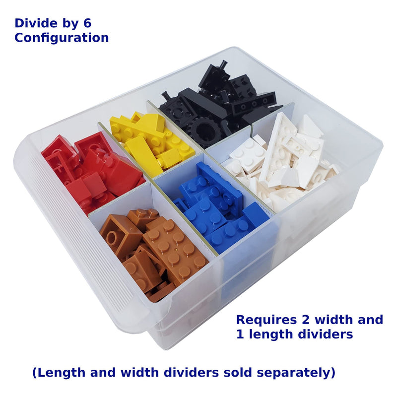 (24-Pack) Large Drawer Configurable Length Dividers compatible with Akro-Mils Plastic Storage Craft Cabinets, (Dividers Only) Length Dividers (Pack of 24)