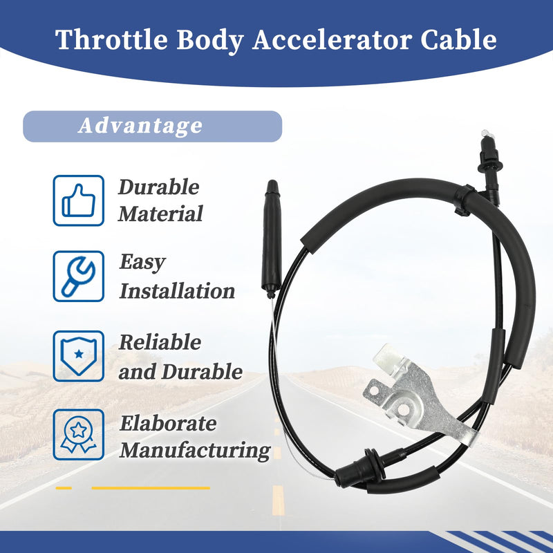 Throttle Body Accelerator Cable Fit for Ford Escape│Mercury Mariner 2005 2006 3.0L V6-Gas Replace 5L8Z-9A758-CA Throttle Control Cable Assembly
